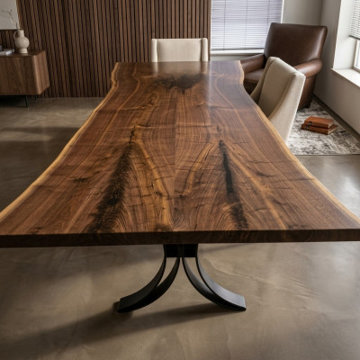 Luxe eettafel echt hout design eettafel massieve tafels 1m² prijs