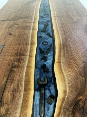 Designer tafel handgemaakt waterval salontafel bijzettafel salontafel prijs 1m²