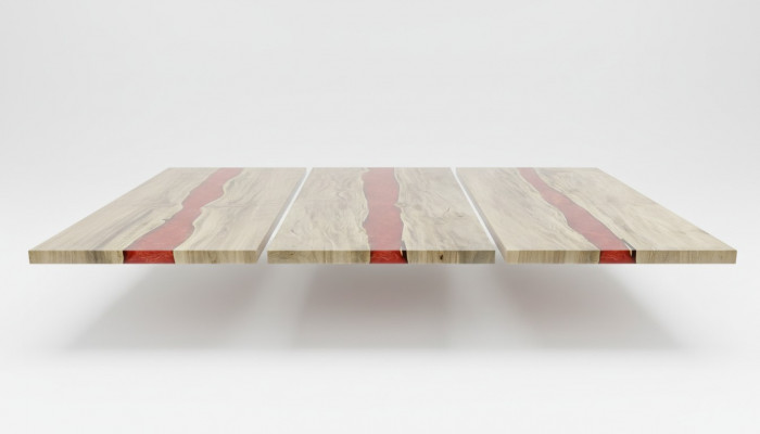 Epoxiehars Epoxy Stroom Op Maat Tafel Echt Hout Prijs 1m² Tafels Hars