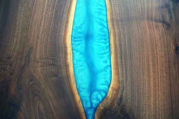 Echt hout watervaltafel epoxy tafels hars eettafel epoxy massief