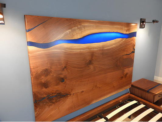 Waterval wandpaneel epoxyhars plaat epoxypaneel echte houten bekleding