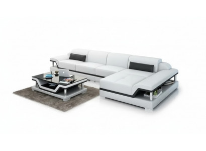 Woonlandschap leren bank hoekbank L-vorm Moderne bank hoekbank bekleding