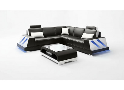 Hoekbank Verlicht Led Bank Bank Beklede Hoekbank Bankstellen Salontafel