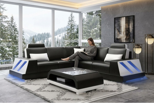 Leren bank hoekbank gestoffeerd bankstel bank hoekbank woonlandschap stoffering - Leren bank hoekbank gestoffeerd bankstel bank hoekbank woonlandschap stoffering