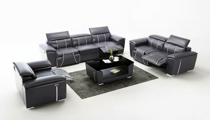Sofaset 3-zits Set Design Bank Bank Modern Tafel Nieuw