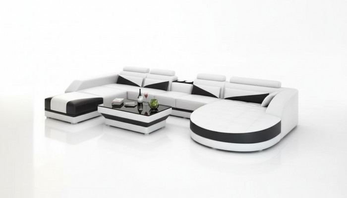 Eckbank Sofa Kussen Hoekgroep Woonlandschap Leren bank Banken Banken 2dlg.