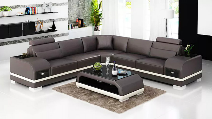 Ontwerp leren bankstel bank hoekbank bank bankstellen leren bank woonkamer