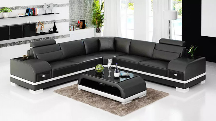 Ontwerp leren bankstel bank hoekbank bank bankstellen leren bank woonkamer