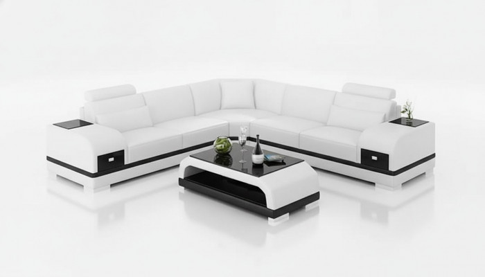 Ontwerp leren bankstel bank hoekbank bank bankstellen leren bank woonkamer