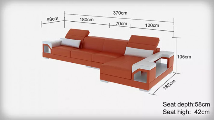 Ontwerp bankstellen hoekbank lederen bank bank bankstellen leren bank woonkamer