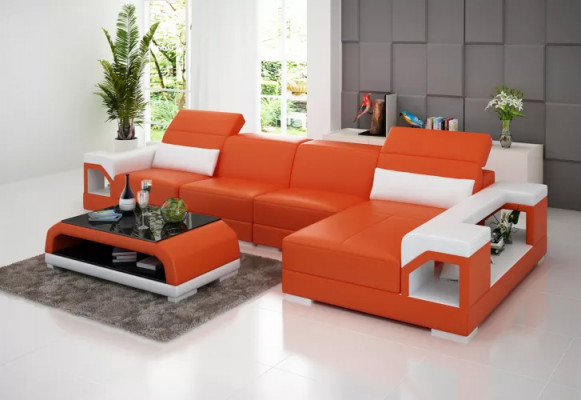 Ontwerp bankstellen hoekbank lederen bank bank bankstellen leren bank woonkamer