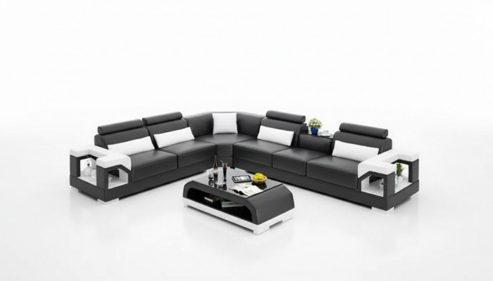Woonkamer leren bank leren bankbank bankstellen bank leren banken woonlandschap
