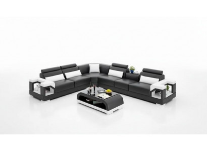 Woonkamer leren bank leren bankbank bankstellen bank leren banken woonlandschap