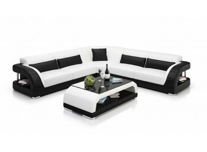 Leren bank woonkamer bank bekleding hoekbank design banken banken leren bankstel