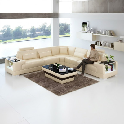 Ontwerp woonkamer bank meubels hoekbank hoekbank leren bekleding bank