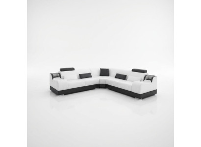 Ontwerp hoekbank woonkamer Moderne hoekbank leren bekleding bank bank.