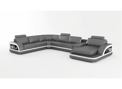 Woonkamer leren xxl bank bank kussen landschap moderne ontwerper