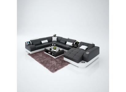 Hoekbank leren bank woonkamer bank hoekbank bankstel bank met