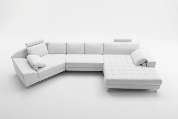 Hoekbank leren bank design bank hoekbank U-vorm modern gestoffeerd woonkamer meubels