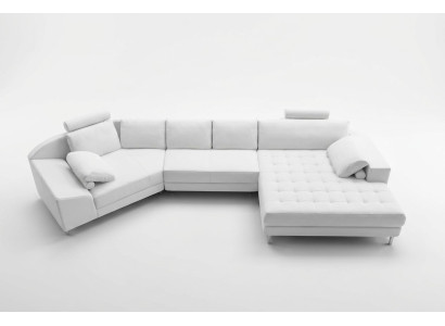 Hoekbank leren bank design bank hoekbank U-vorm modern gestoffeerd woonkamer meubels