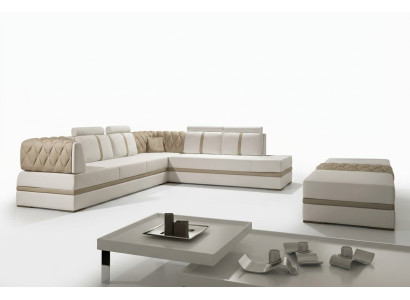 Hoekbank L-vorm Designer Bank Modern Bank Leren Bank Hoekbank Couches