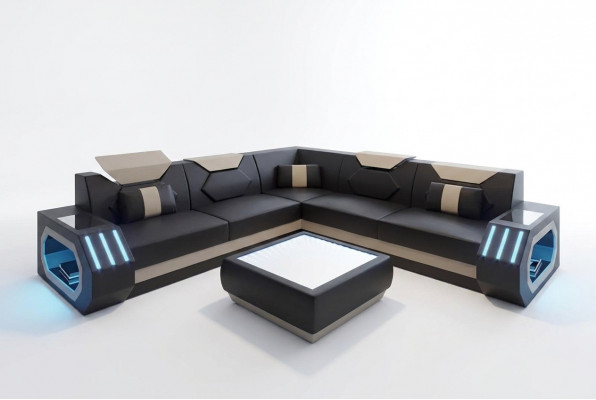 Ontwerp hoekbank hoekbank woonkamer meubels leren bekleding bank bank