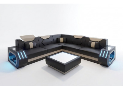 Ontwerp hoekbank hoekbank woonkamer meubels leren bekleding bank bank