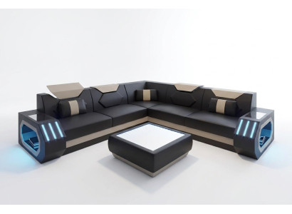 Ontwerp hoekbank hoekbank woonkamer meubels leren bekleding bank bank
