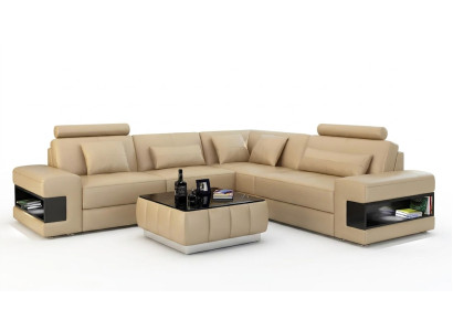 Ontwerp hoekbank Decor woonkamer meubels Moderne hoekbank Lederen bekledingBank