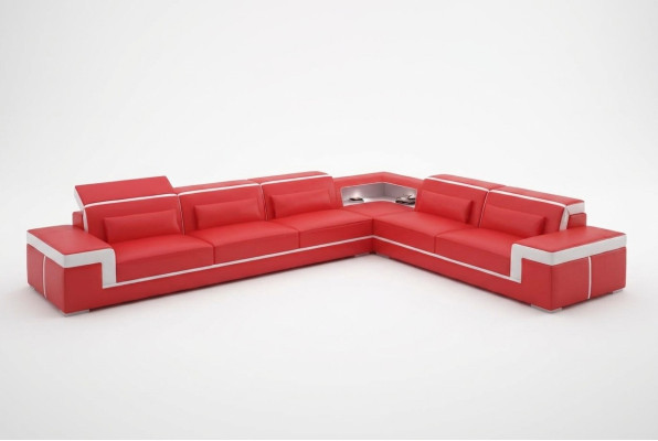 Lederbekleding Ontwerp Hoekbank Woonkamer Hoekbank Bank Bank L Vorm Woonlandschap