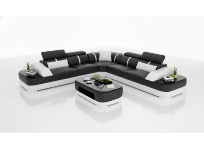 Ontwerp meubel hoekbank hoekbank woonkamer lederen bekleding bank bank