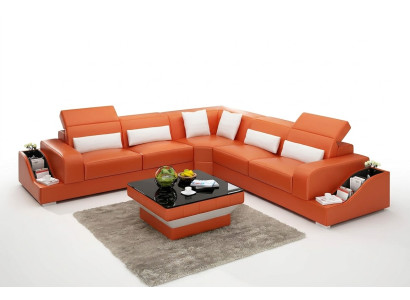 Hoekbank bank leren bank hoekbank bekleding bankstel bankstel_woonlandschap