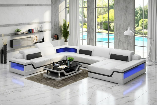 Hoekbank hoekbank bekleding hoekbank 2-delig set Nieuw Moderne woonkamer