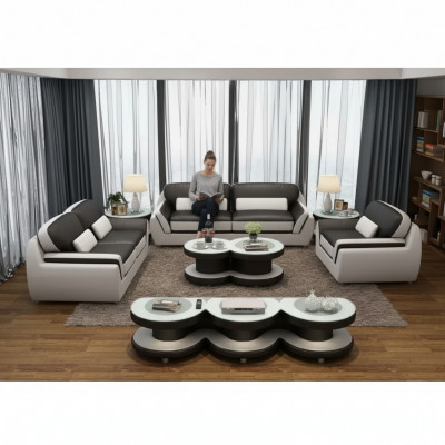 Bankstel 321 Tafel Kruk Dressoir Woonlandschap Bankstellen Bank 7-delig.