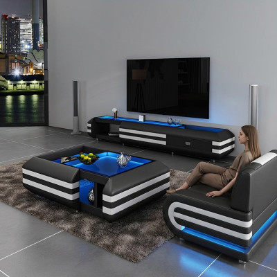 Salontafel Ontwerptafel Salontafel Tafels Glazen Tafel Verlicht