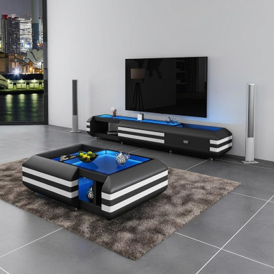 Salontafel Ontwerptafel Salontafel Tafels Glazen Tafel Verlicht