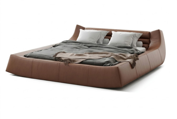 Ontwerper Bed Dubbele Bedden Modern Hotel Lederen Stoffen Tweepersoonsbed