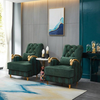 Fauteuil Ontwerp Slag Relax Club Lounge Stoel Bekleding Stof Leer
