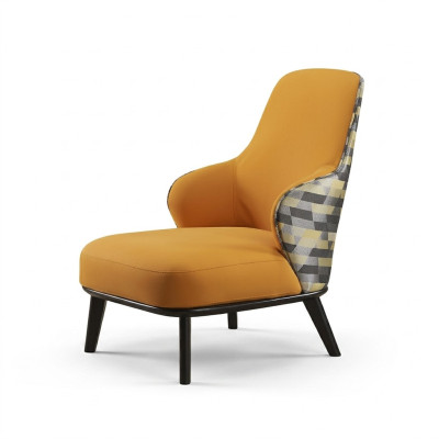 Moderne fauteuil gestoffeerde fauteuil oorbank bank designer clubstoel leuning