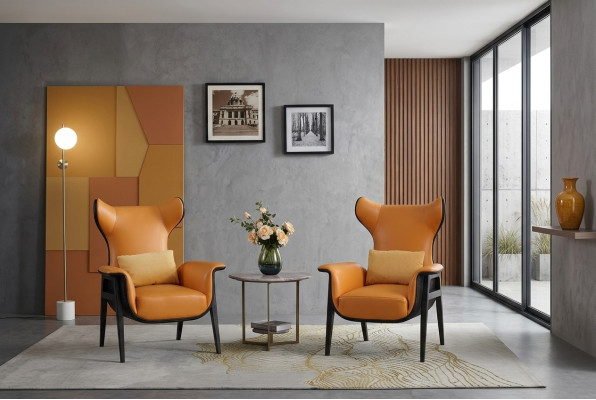 Moderne fauteuil gestoffeerde fauteuil Relax oor bank bank Designer Club