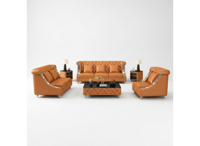 Chesterfield leren bank bank bekledings compleet set stel 6 stuks. Zit set leer.