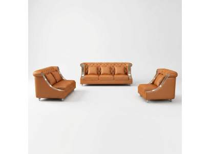 Moderne Sofa Bank 3-zits Chesterfield leren bank Driezitsbanken