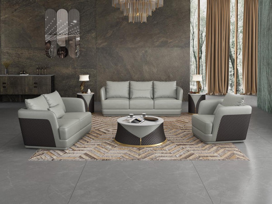 Italiaanse design woonkamer meubels leren bank bankstel bank bankstel set