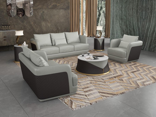 Bekleding Exclusieve designmeubelen 32 zits bankstel set 2-delig woonlandschap