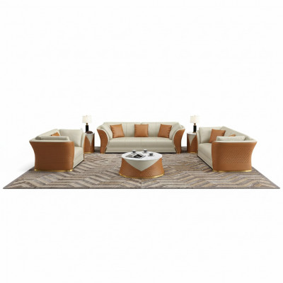 Exclusieve designmeubels 32-zits woonlandschap bankstel set 2-delig.