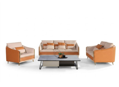 Designerbank Bank 3-Zits Moderne Bank Woonlandschap Leren Bank