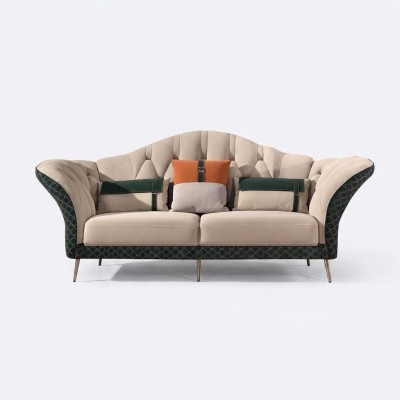 Bankstel Design Bank Leren Bank 3-zits Modern Bankstel
