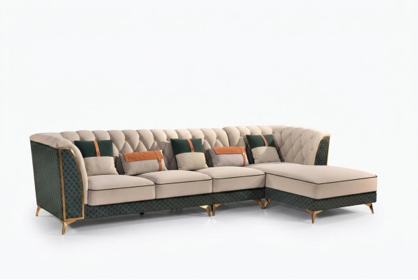 Hoekbank L-vorm Moderne bank Leren bank Eckbank Bekleding Woonlandschap
