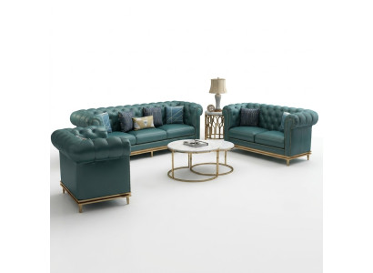 Leren bank Bank Chesterfield bankstellen Banken Gestoffeerde bank Leren bank Woonkamer