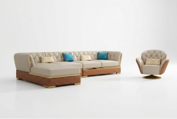 Bankstel Secties Bankstel Leren Bank Hoekbank Bekleding Bank Woonlandschap